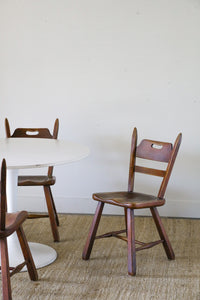 Set of Four Cushman Vermont Hard Rock Maple Americana Chair by Herman DeVries In 1933