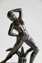 Load image into Gallery viewer, Art Deco Glazed Nude Woman Pottery Sculpture

