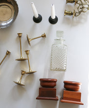 Load image into Gallery viewer, Pair of Handturned Wooden Candle Holders
