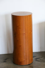 Load image into Gallery viewer, Tall Mid Century Danish Modern Round Circular Teak Drum Table / Display Pedestal
