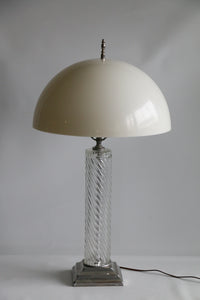 Warren Kessler Glass & Silver Table Lamp