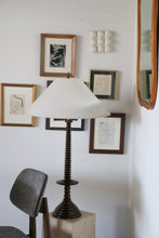 Load image into Gallery viewer, Vintage Turned Wood Lamp
