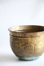 Load image into Gallery viewer, Vintage Brass Patina Planter
