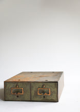Load image into Gallery viewer, Vintage Yawman &amp; Erbe Card File Two Drawer Metal Cabinet
