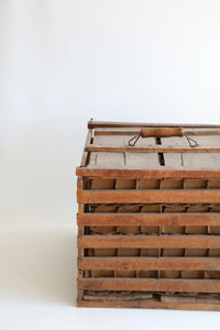 Antique Wooden Egg Crate