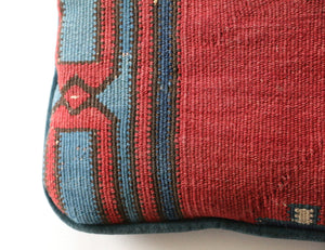 vintage rug throw pillow