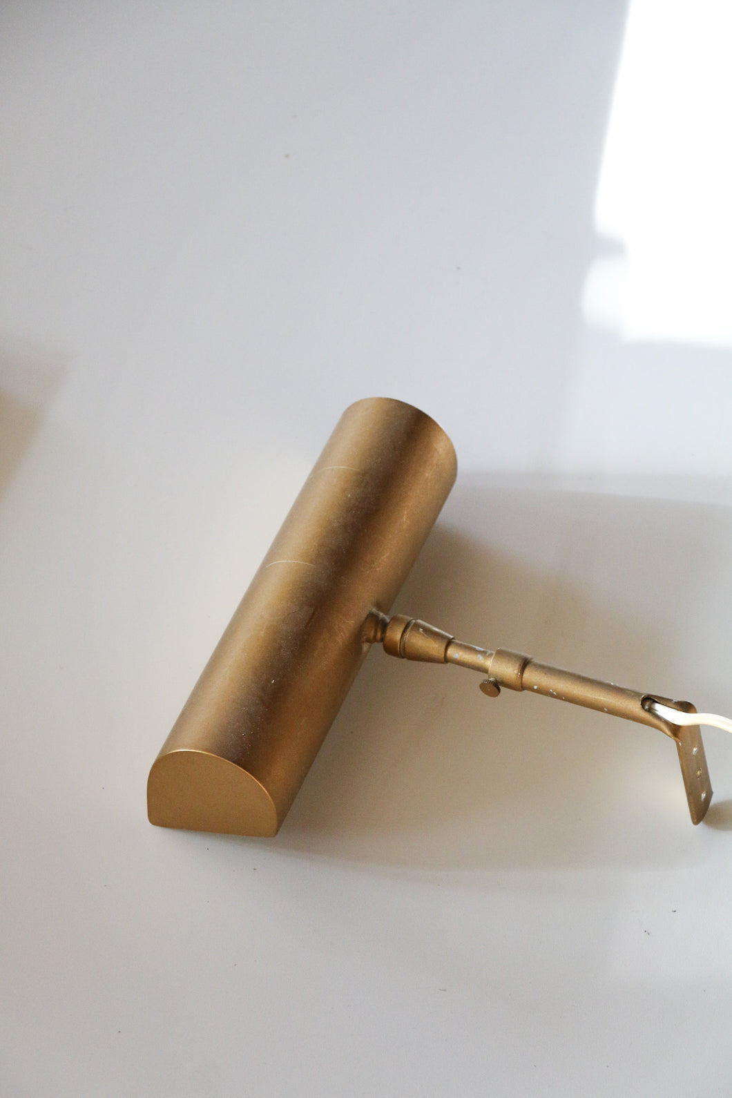 Vintage Brass Plug In Picture Lamp