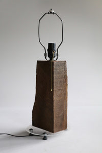 Handmade Live Edge Wooden Table Lamp by Lee Mumford