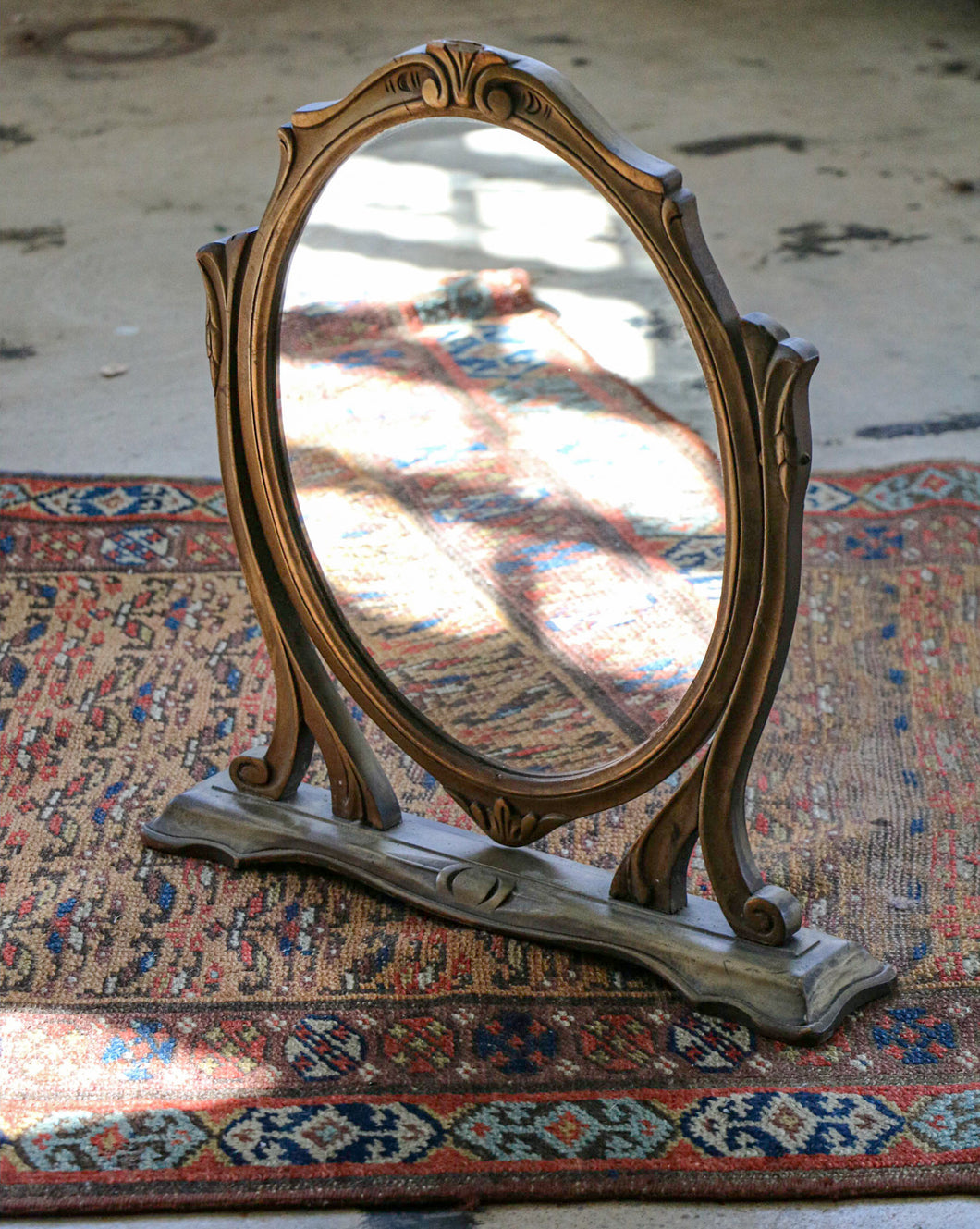 Vanity Top Wooden Mirror