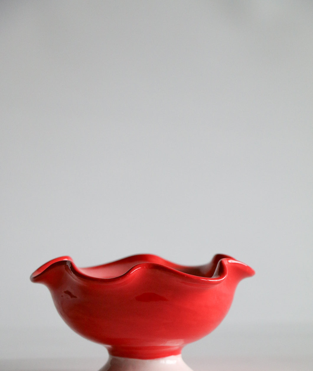 Handmade Ceramic Scalloped Bowl
