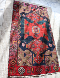 Vintage Hand knotted Wool Rug Rug
