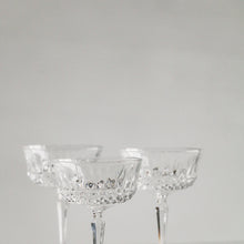 Load image into Gallery viewer, Set Of Five Crystal Coupe Glasses
