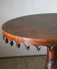 Load image into Gallery viewer, Maitland Smith, Vintage Marquetry &amp; Burl  Round Walnut Table
