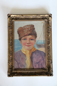 Vintage Oil Painting Portrait