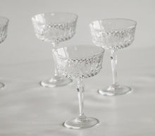 Load image into Gallery viewer, Set Of Five Crystal Coupe Glasses
