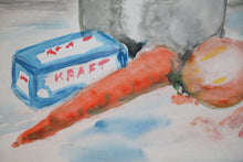 Load image into Gallery viewer, Carrots &amp; Butter Still Life Painting
