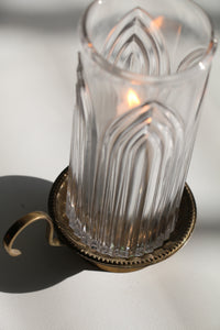Bohemian Crystal Candle- holder