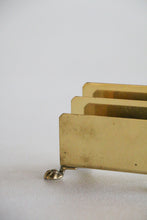 Load image into Gallery viewer, Brass Clawfooted Business card Holder

