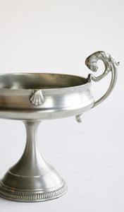 Art Deco silver pedestal bowl