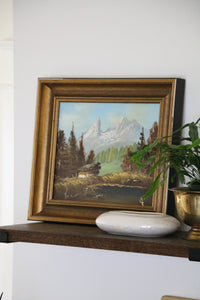 Framed Vintage Oil Painting Landscape