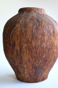 Large Coconut Husk Vase