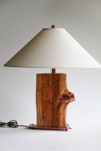 Load image into Gallery viewer, Handmade Live Edge Wooden Table Lamp by Lee Mumford
