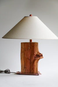 Handmade Live Edge Wooden Table Lamp by Lee Mumford