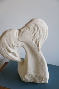 Vintage 1980s Faces of Love Sculpture
