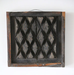 Antique Hand Carved Wooden Panel