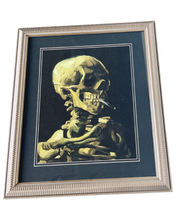 Load image into Gallery viewer, Skull of a Skeleton with Burning Cigarette Painting by Vincent van Gogh
