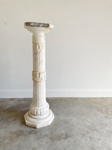 19th Century Marble Pedestal