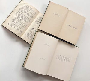 Set of Three Antique Hardback Books