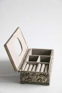 Vintage Gondinger Silver Plated Jewelry Box