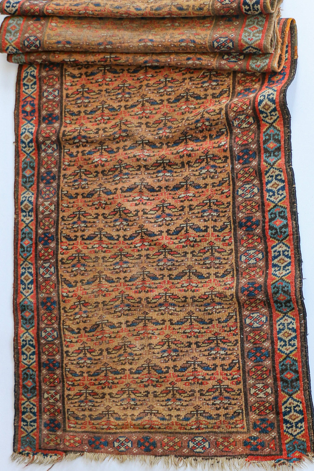 Antique Handknotted Wool Rug|ella