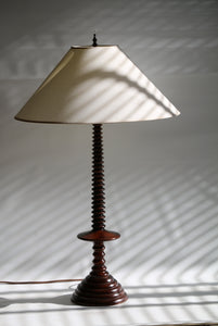 Vintage Turned Wood Lamp