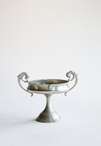 Art Deco silver pedestal bowl