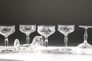 Set of Six Coupe Glasses