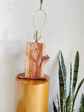 Load image into Gallery viewer, Handmade Live Edge Wooden Table Lamp by Lee Mumford
