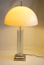 Load image into Gallery viewer, Warren Kessler Glass &amp; Silver Table Lamp
