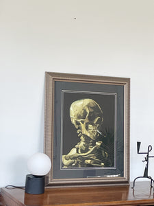 Skull of a Skeleton with Burning Cigarette Painting by Vincent van Gogh