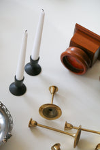 Load image into Gallery viewer, Pair of Handturned Wooden Candle Holders
