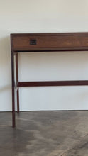 Load and play video in Gallery viewer, Diminutive Danish Modern Rosewood Desk by EJM Skive
