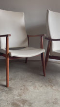 Load and play video in Gallery viewer, Pair Of Mid Century Modern Lounge Chairs
