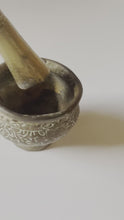 Load and play video in Gallery viewer, Etched Brass Tibetan Singing Bowl
