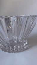 Load and play video in Gallery viewer, Vintage 1990s Regency Rosenthal Crystal Blossom Fluted Decorative Centerpiece Bowl
