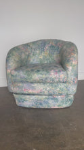 Load and play video in Gallery viewer, Mcm Floral Swivel Arm Chair
