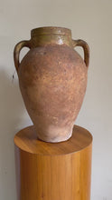 Load and play video in Gallery viewer, Vintage Primitive Capri Terracotta Olive Jar Vessel // Vase
