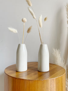 Pair of Soap Stone Vases // Candle Stick Holders