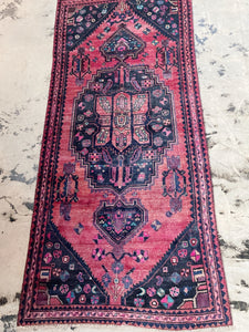 Vintage Hand Knotted Wool Rug