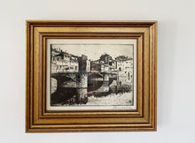 Load image into Gallery viewer, Original 1923 Etching, Ponte Vecchio, Florence
